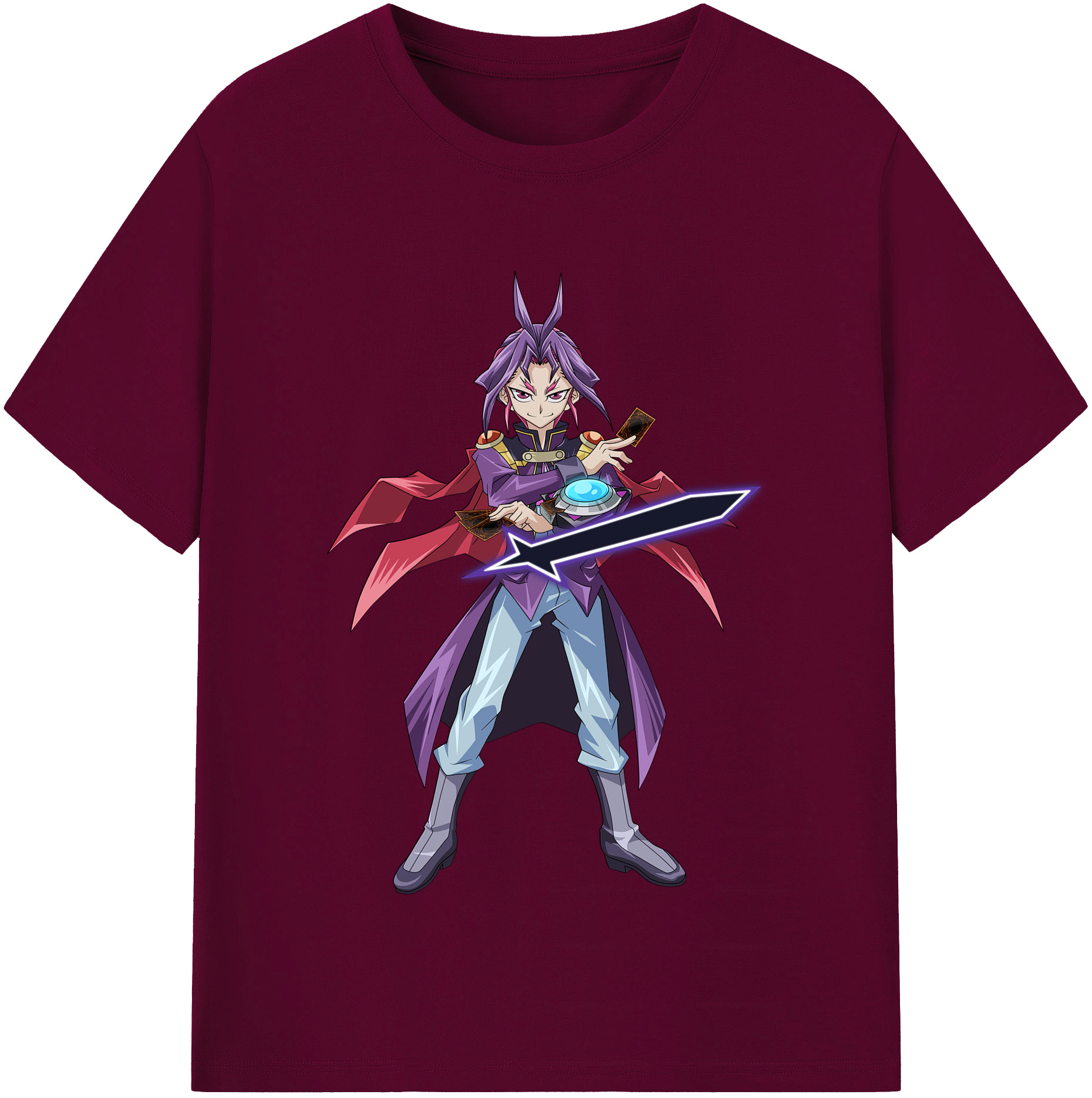 （画像用） 遊☆戯☆王 Yu-Gi-Oh! レディースカジュアルプリントTシャツ（綿100％）
